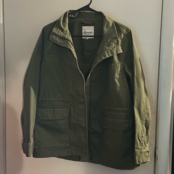 Madewell Jackets & Blazers - Madwell Heavy Army Green Jacket Medium